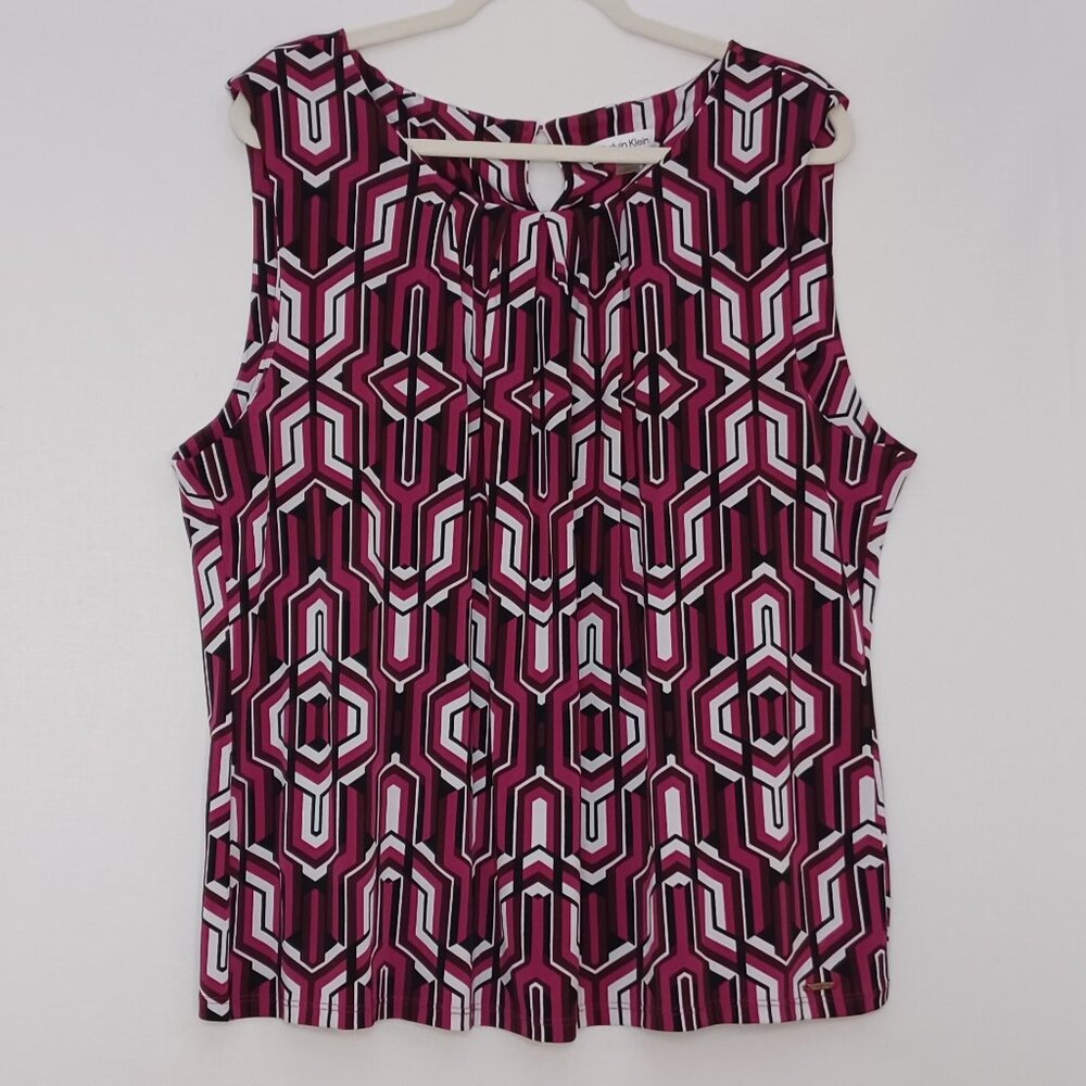 Women's Calvin Klein Sleeveless Blouse Size 2X